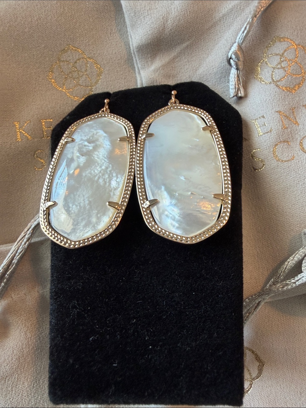 Kendra Scott Mother-of-Pearl Danielle Drop Earrings - Rose Gold - Picture 3 of 3